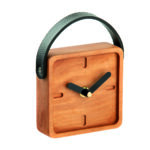 ساعت رو میزی چوبی چهارگوش