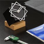 ساعت رو میزی چوبی پویا - تصویر 2